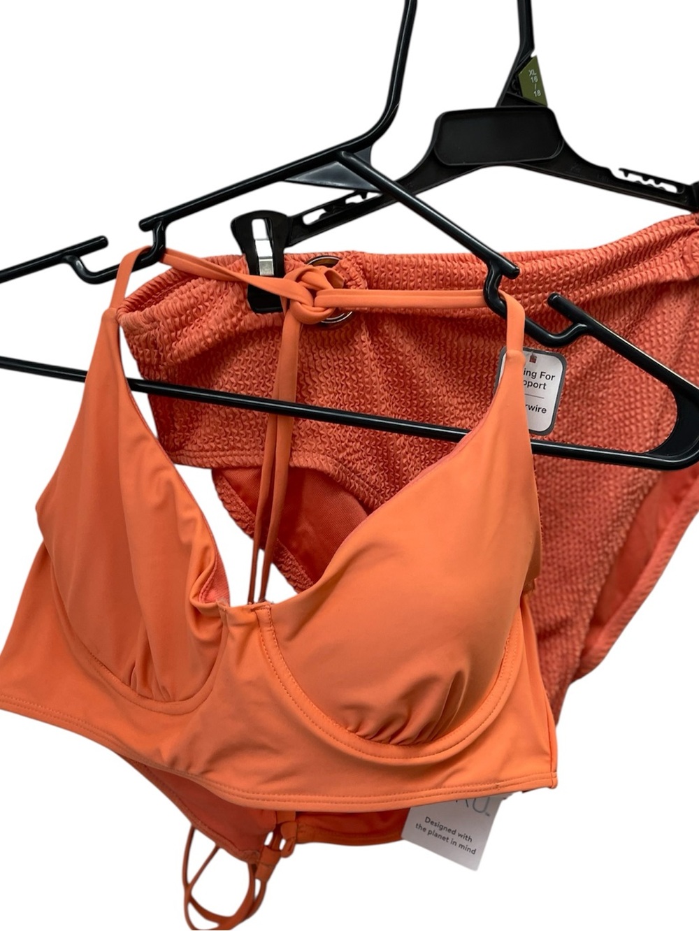 NEW!!! Time & tru Women’s Orange Bikini Set - Brand: ladies sz 16-18
